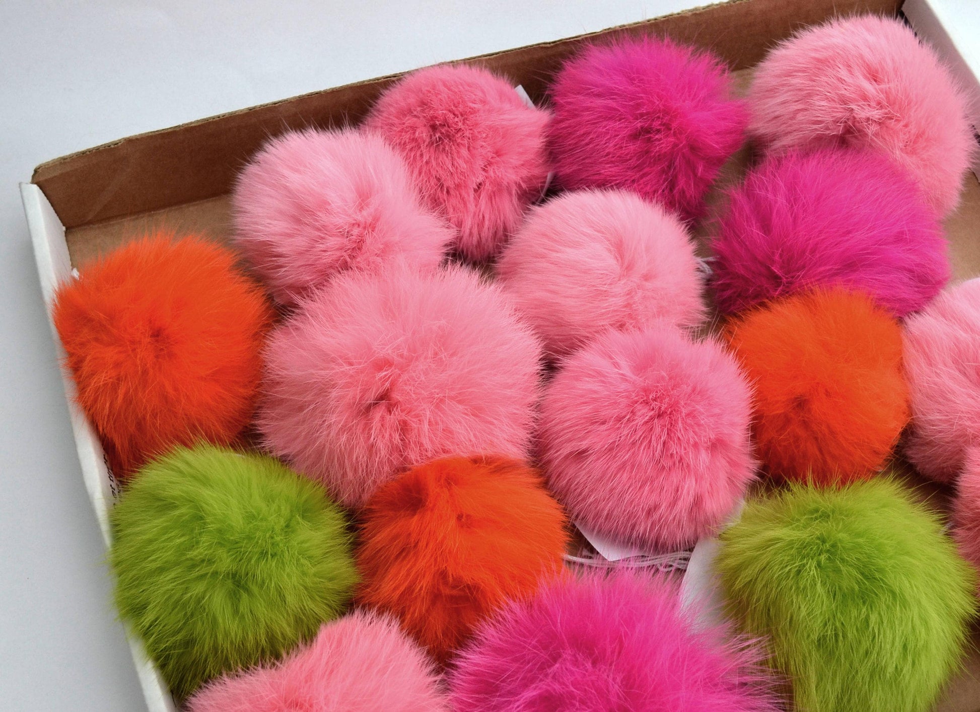 Handmade Rabbit Fur Pom Pom: 3.5-4.5" Hat Accessory