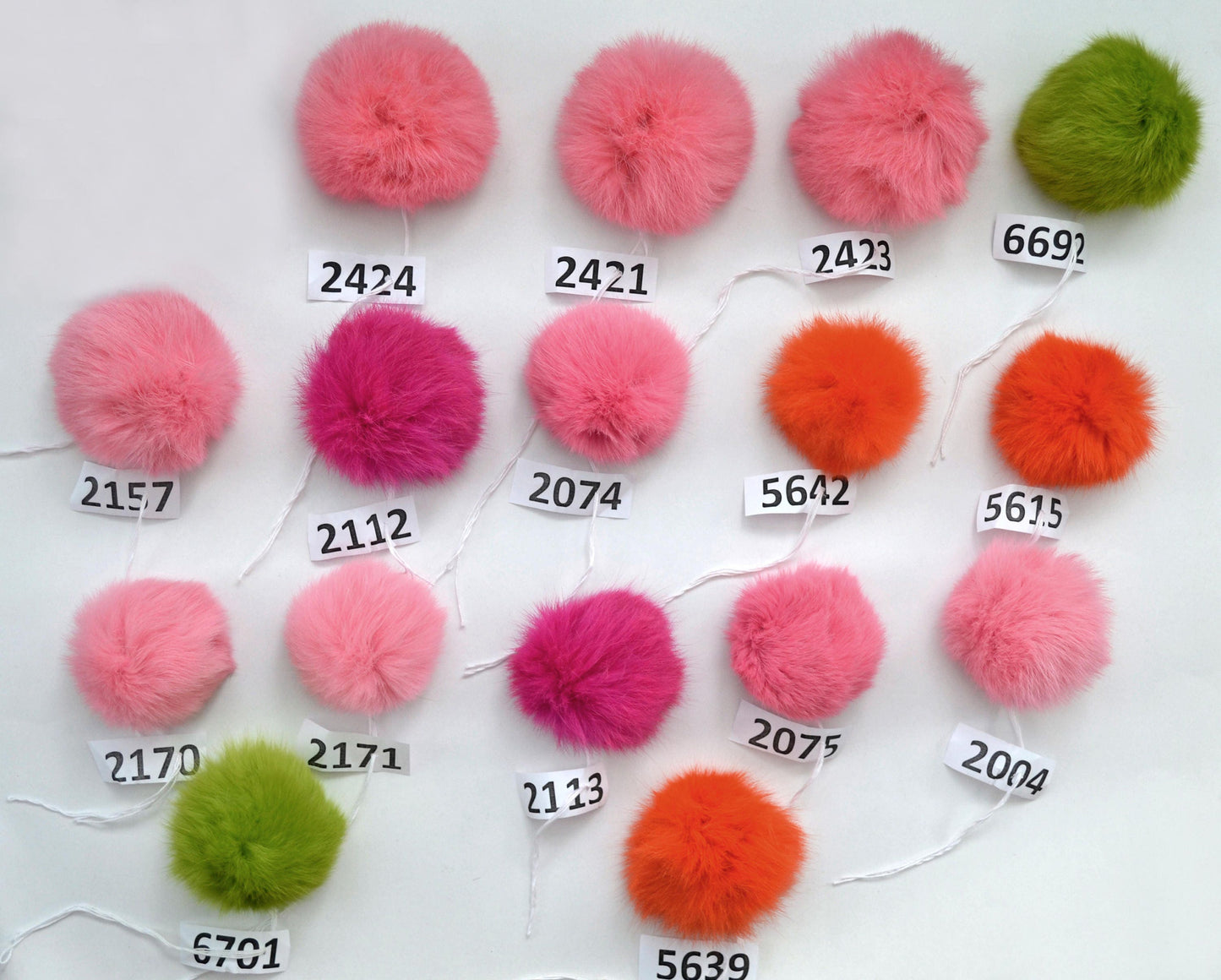 Handmade Rabbit Fur Pom Pom: 3.5-4.5" Hat Accessory