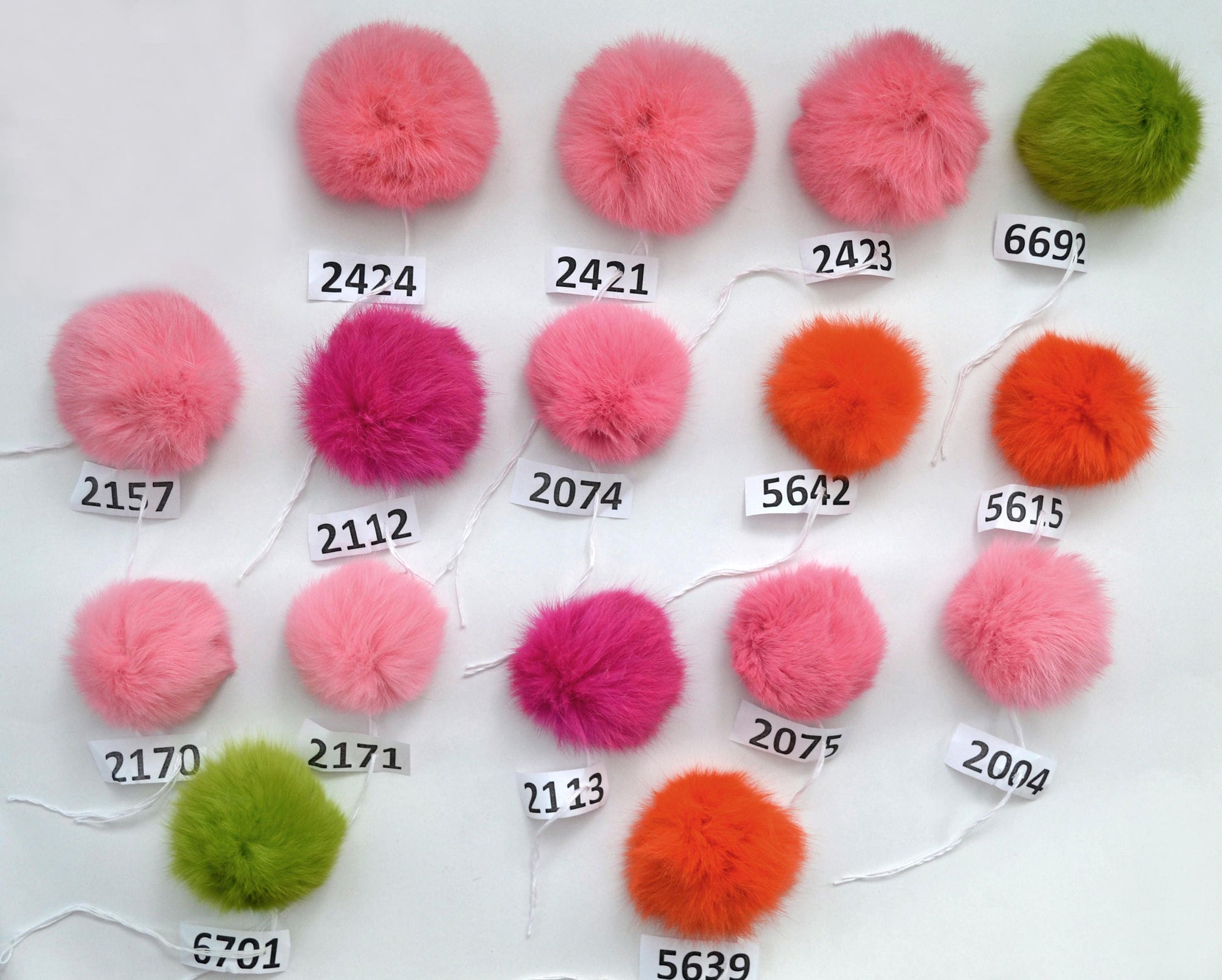 Handmade Rabbit Fur Pom Pom: 3.5-4.5" Hat Accessory