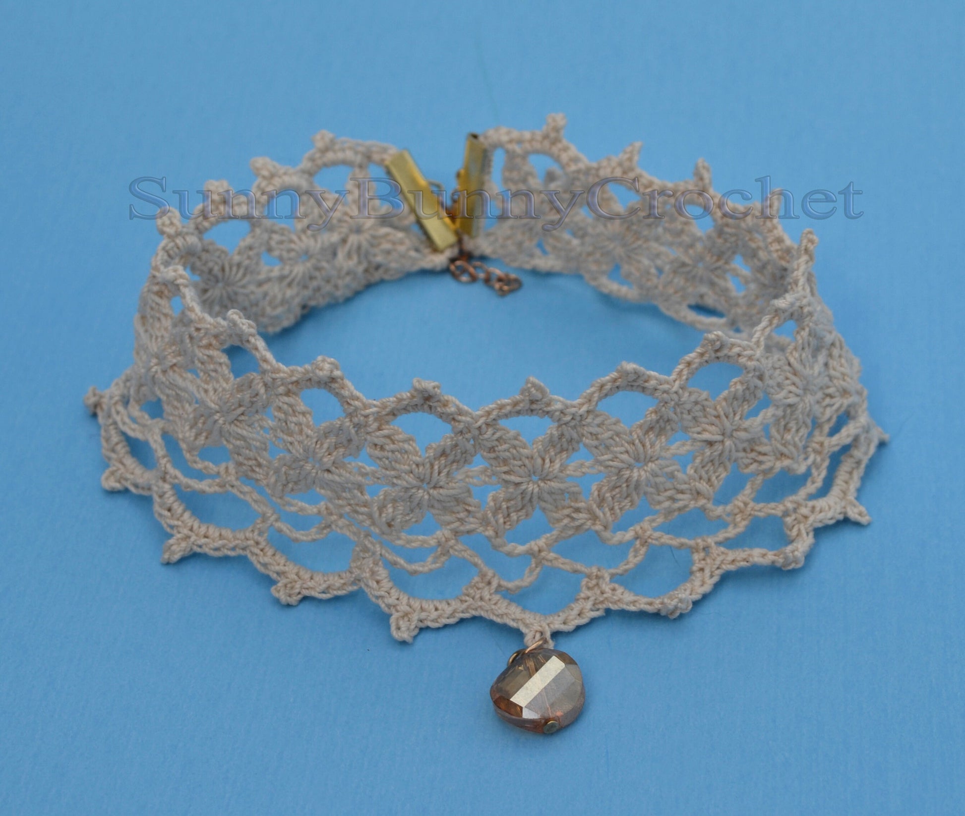 Crochet Choker, Choker Necklace, Crochet Collar, White Choker, Knit Women Necklace, Wedding Necklace, Crochet Jewelry, Gift for her