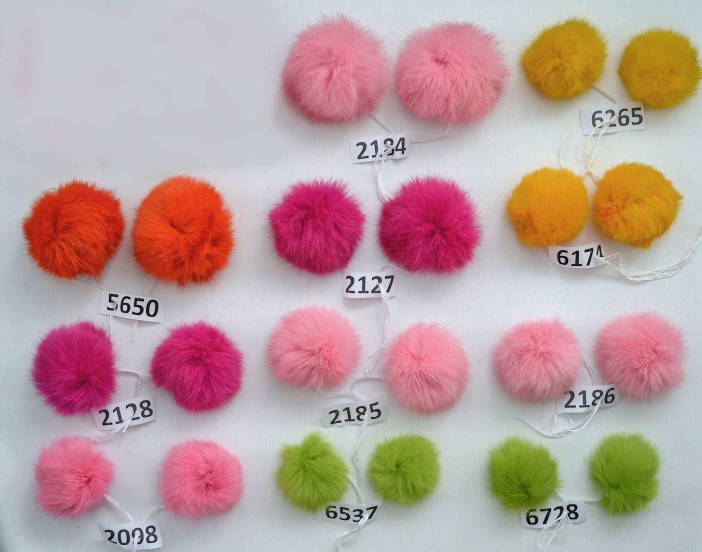 3" to 4,5" FUR POM POM! Double Rabbit Pom Pom, Fur Pompom, Rabbit Fur, Pom Pom for Hat, Children, Handmade, Tuque, Beanie, Baby Hat,  Pompon