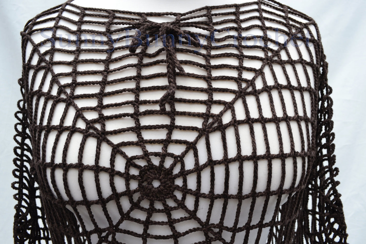 CROCHETED DRESS BEACH Cover Up Sexy Cotton Lace Openwork Short Knitted Tunic Cover Summer Party Mini Dress Top Women Lady Spider Web Boho, M