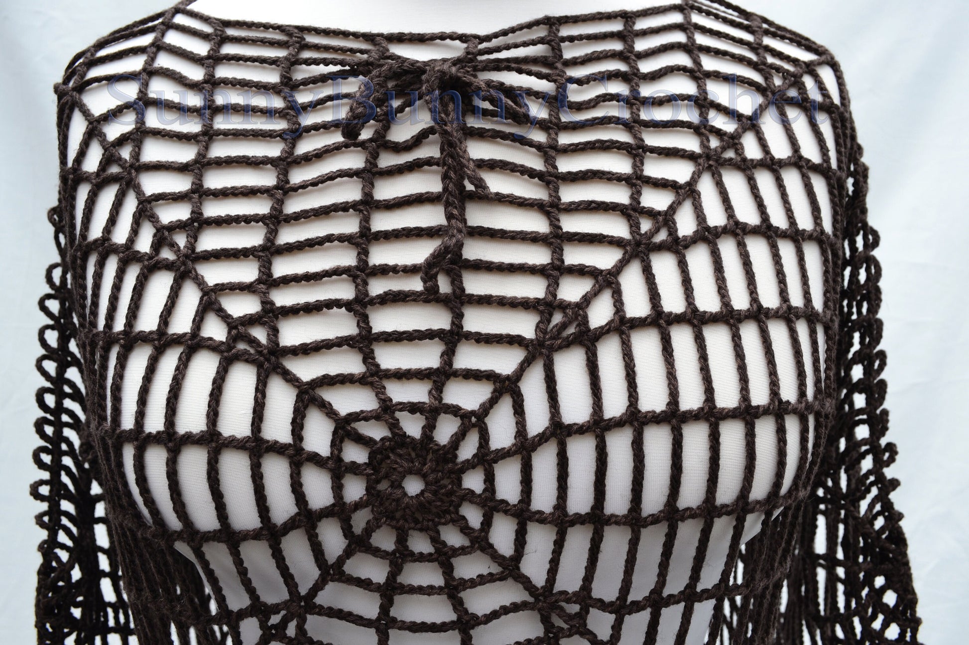 CROCHETED DRESS BEACH Cover Up Sexy Cotton Lace Openwork Short Knitted Tunic Cover Summer Party Mini Dress Top Women Lady Spider Web Boho, M