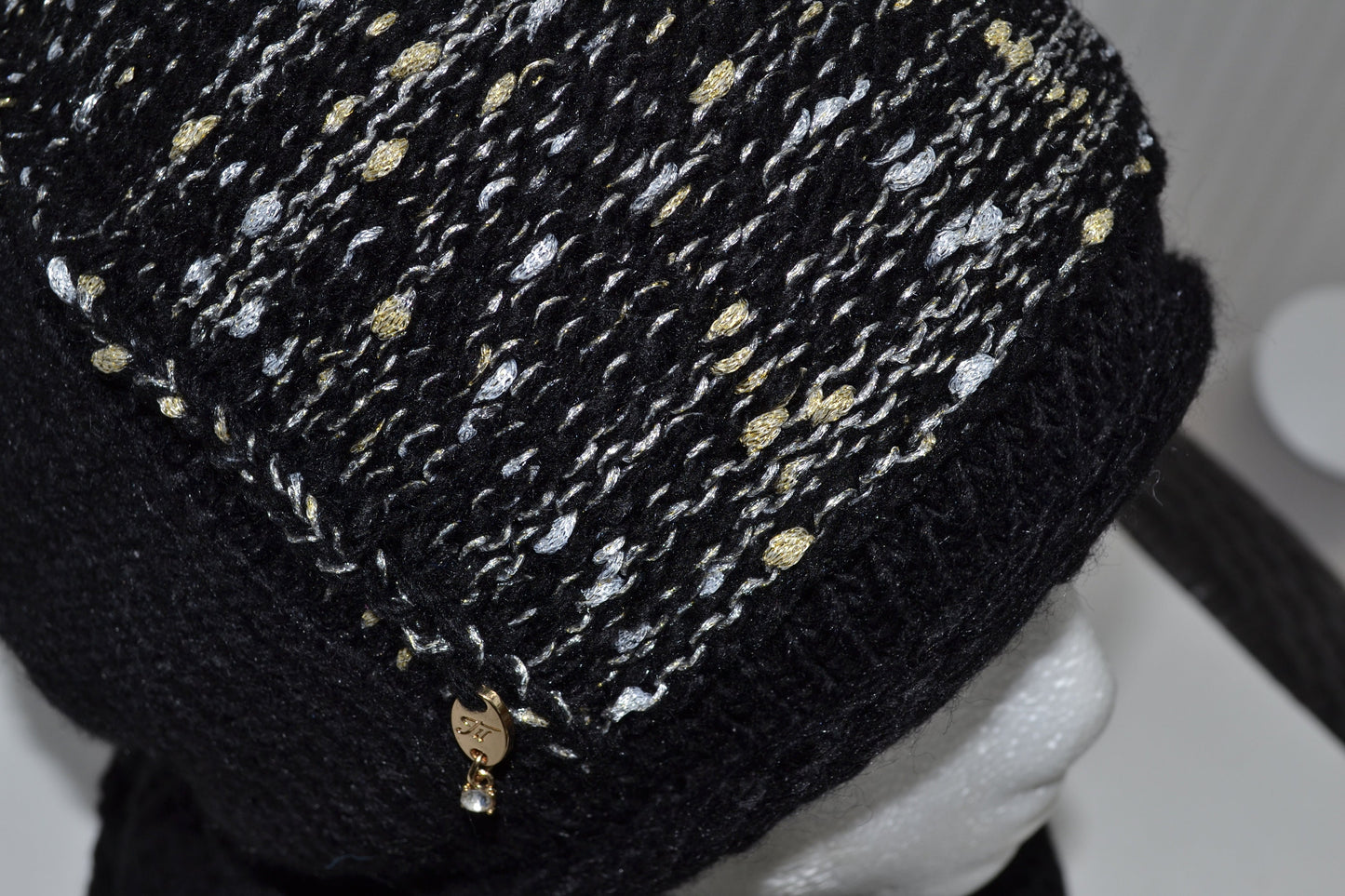 Fleece Lined Knit Hat and Infinity Scarf Set: Wool Blend Slouchy Beanie