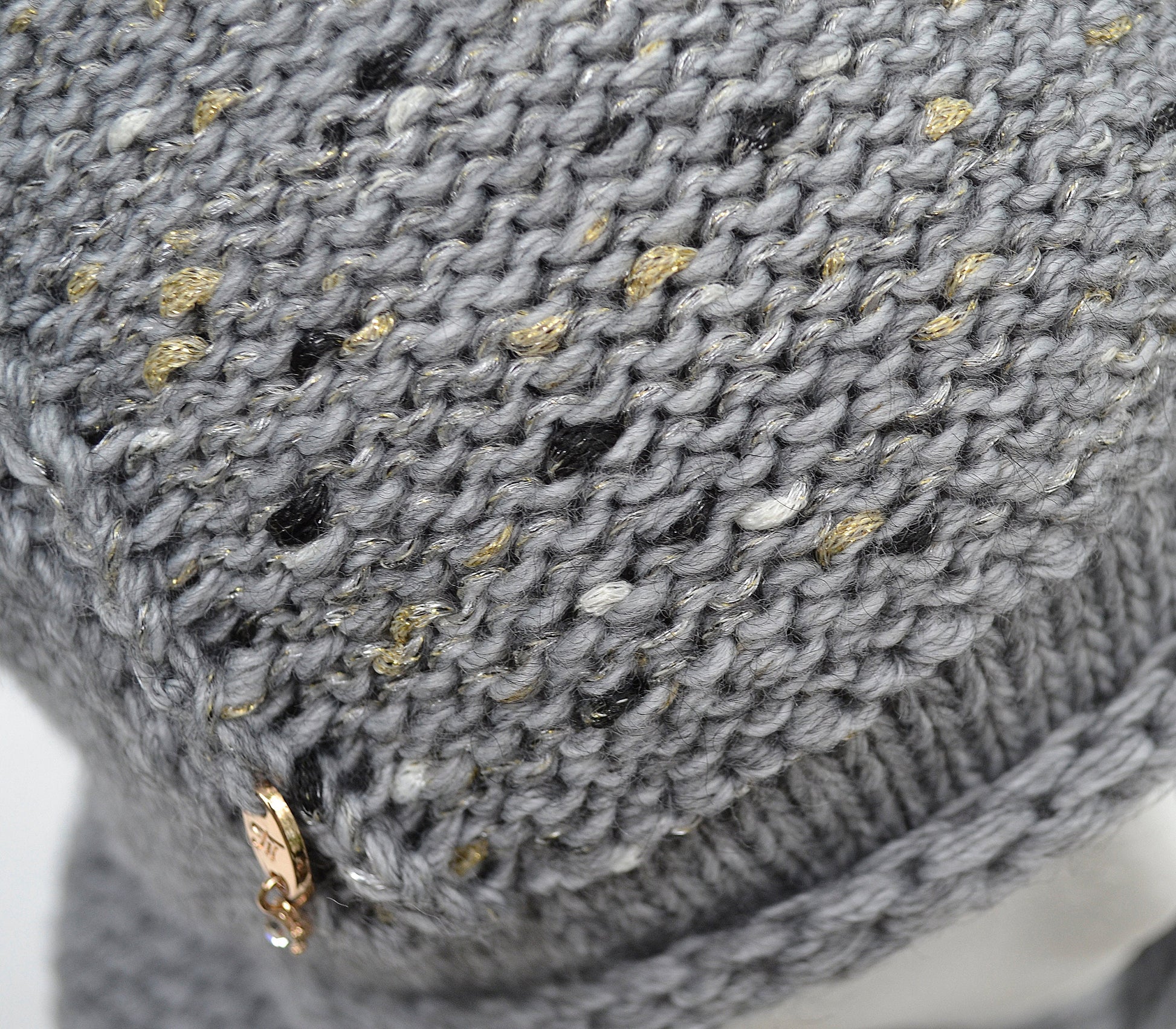 Fleece Lined Knit Hat and Infinity Scarf Set: Wool Blend Slouchy Beanie