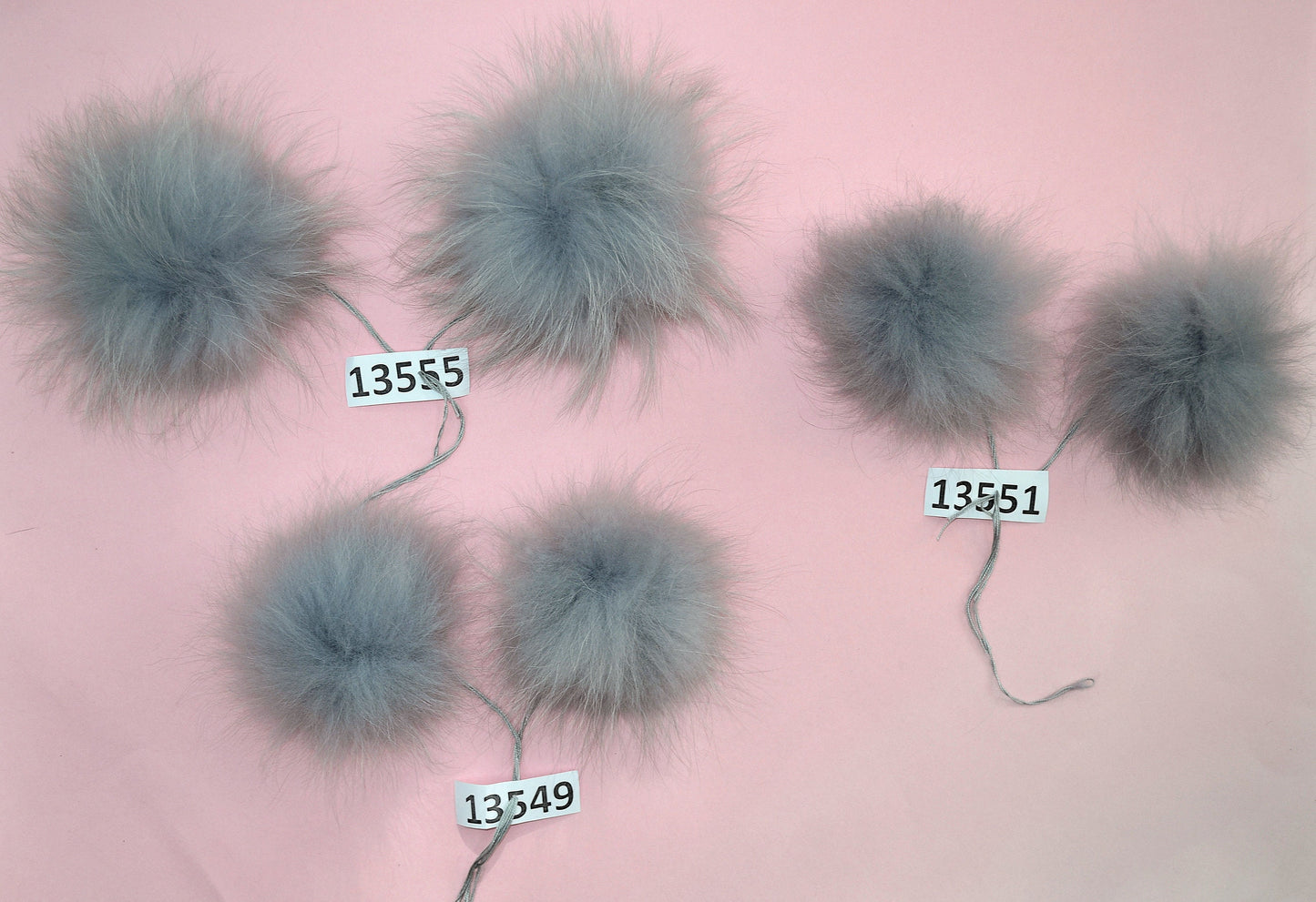 Extra Large Gray Raccoon Fur Pom Pom: Chunky Knit Hat Accessory