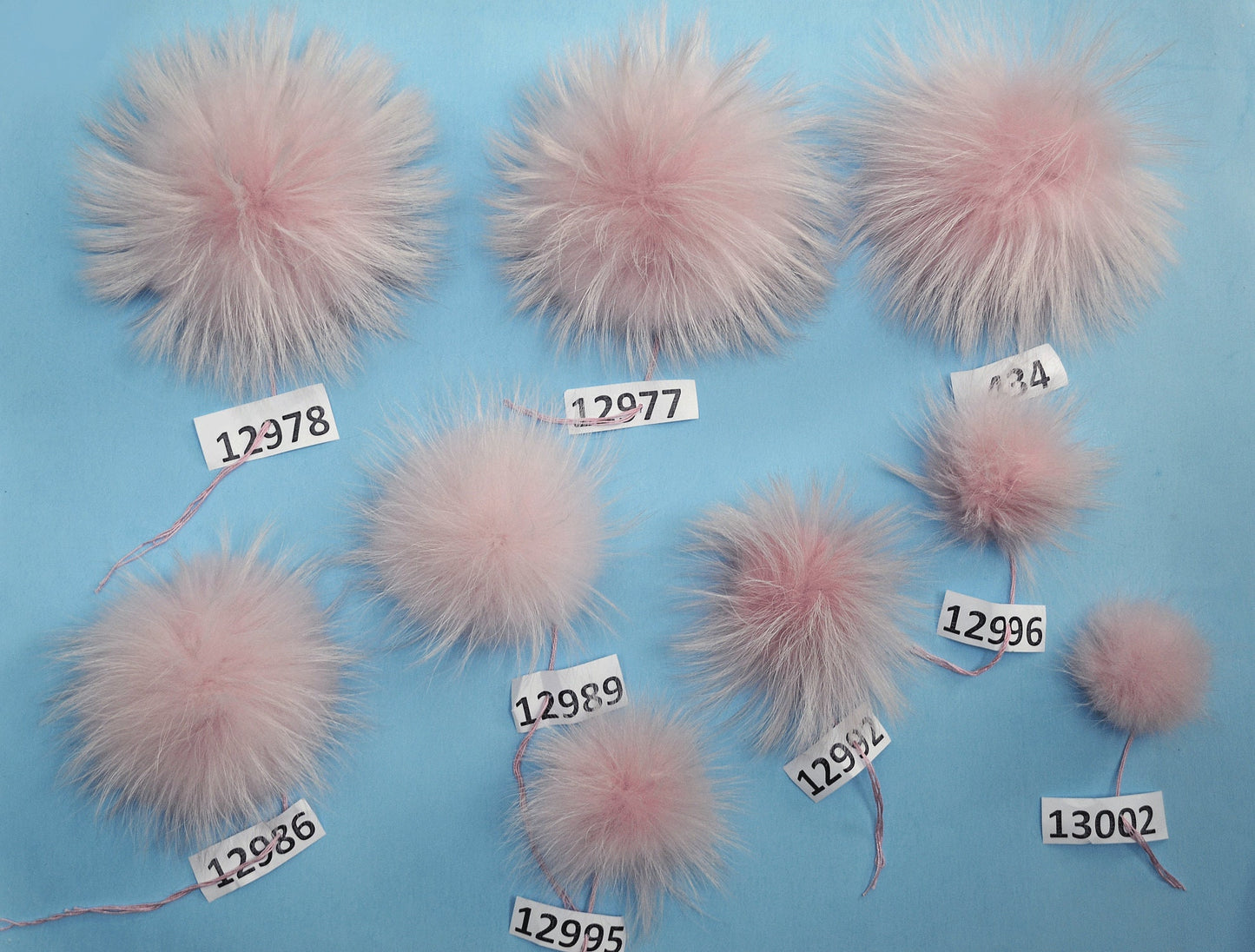 Extra Large Pink Raccoon Fur Pom Pom: 4-9 Inch, Hat Accessory