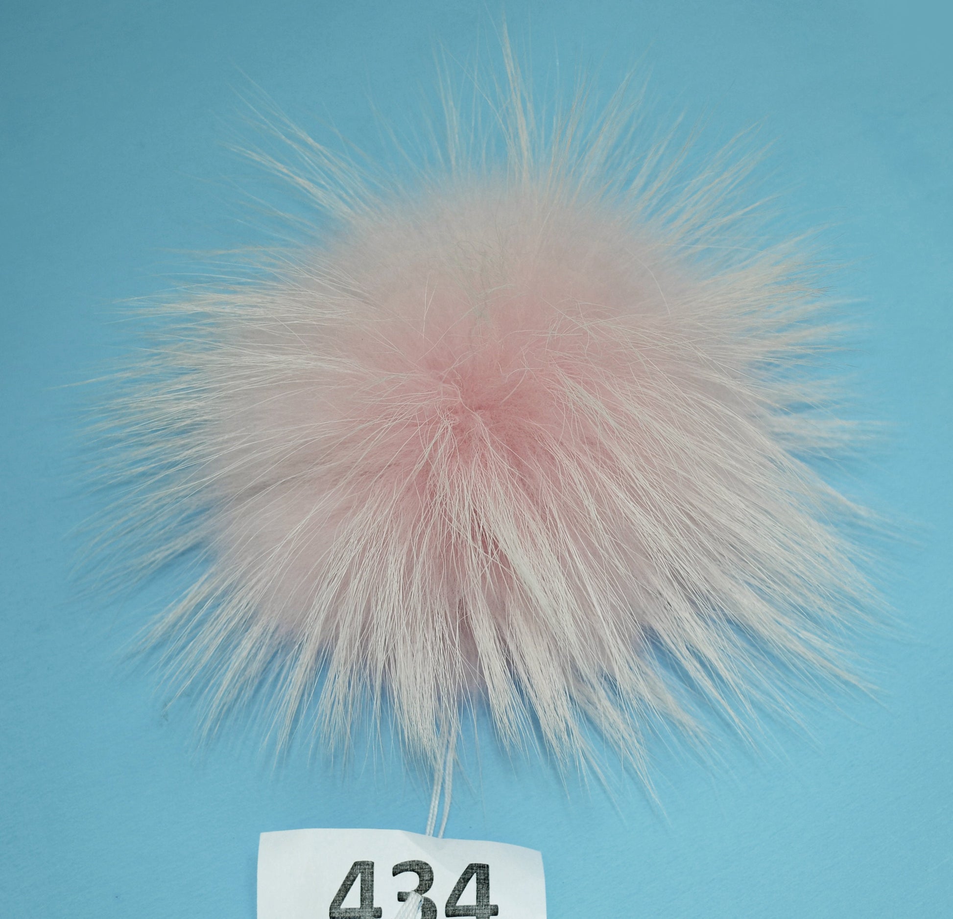 Extra Large Pink Raccoon Fur Pom Pom: 4-9 Inch, Hat Accessory