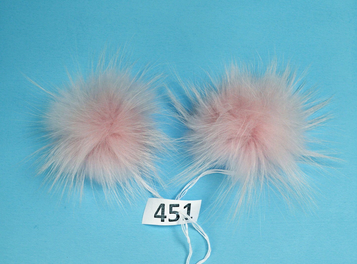 Extra Large Pink Raccoon Fur Pom Pom: 4-9 Inch, Hat Accessory