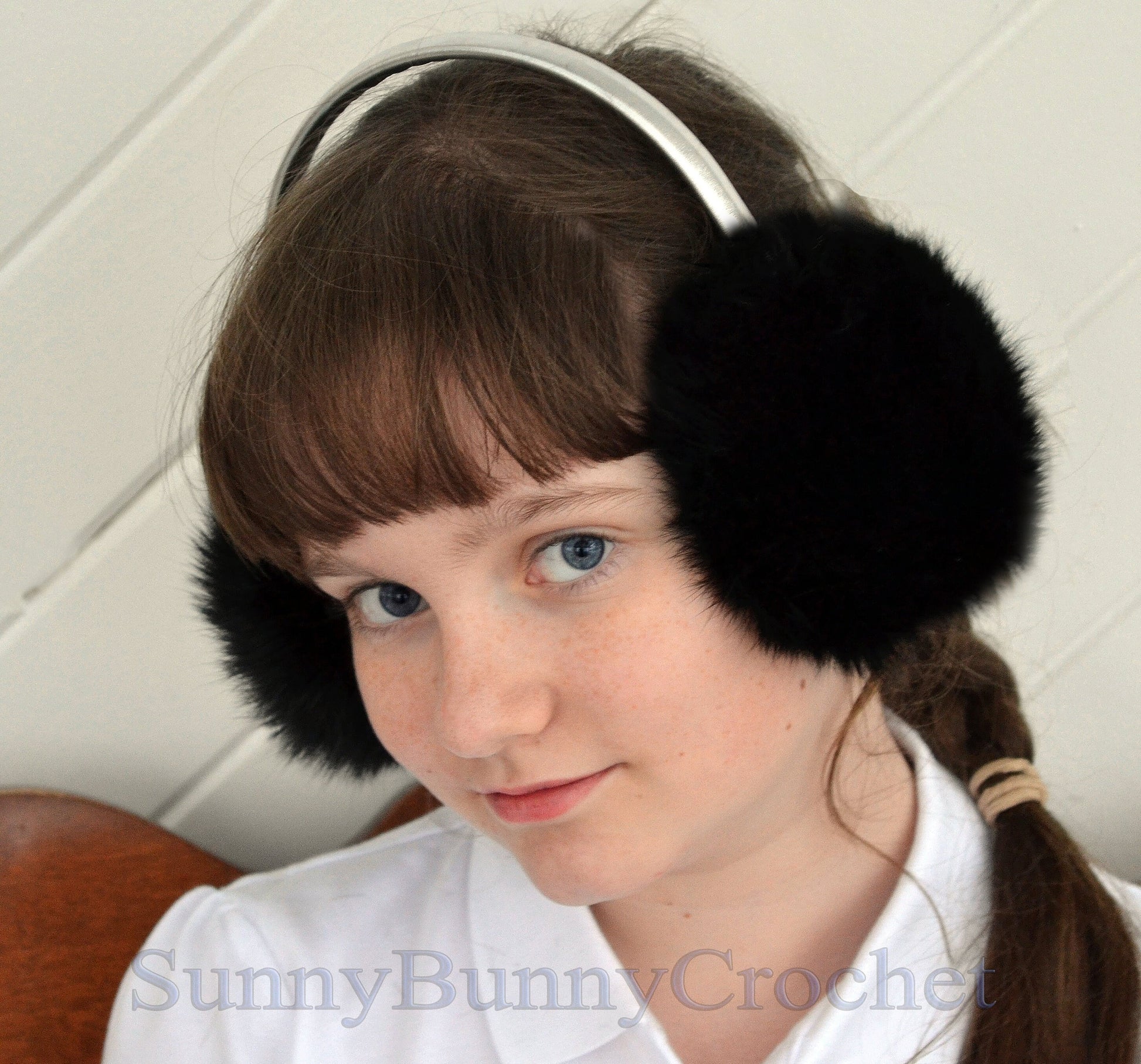 Black Fur Earmuffs, Real Fur Ear Warmer, Girls Earmuffs, Large Ear Muffs, Fluffy Ear Muffs, Earmuffs Women, Rabbit Fur Earmuff, Ear Warmers