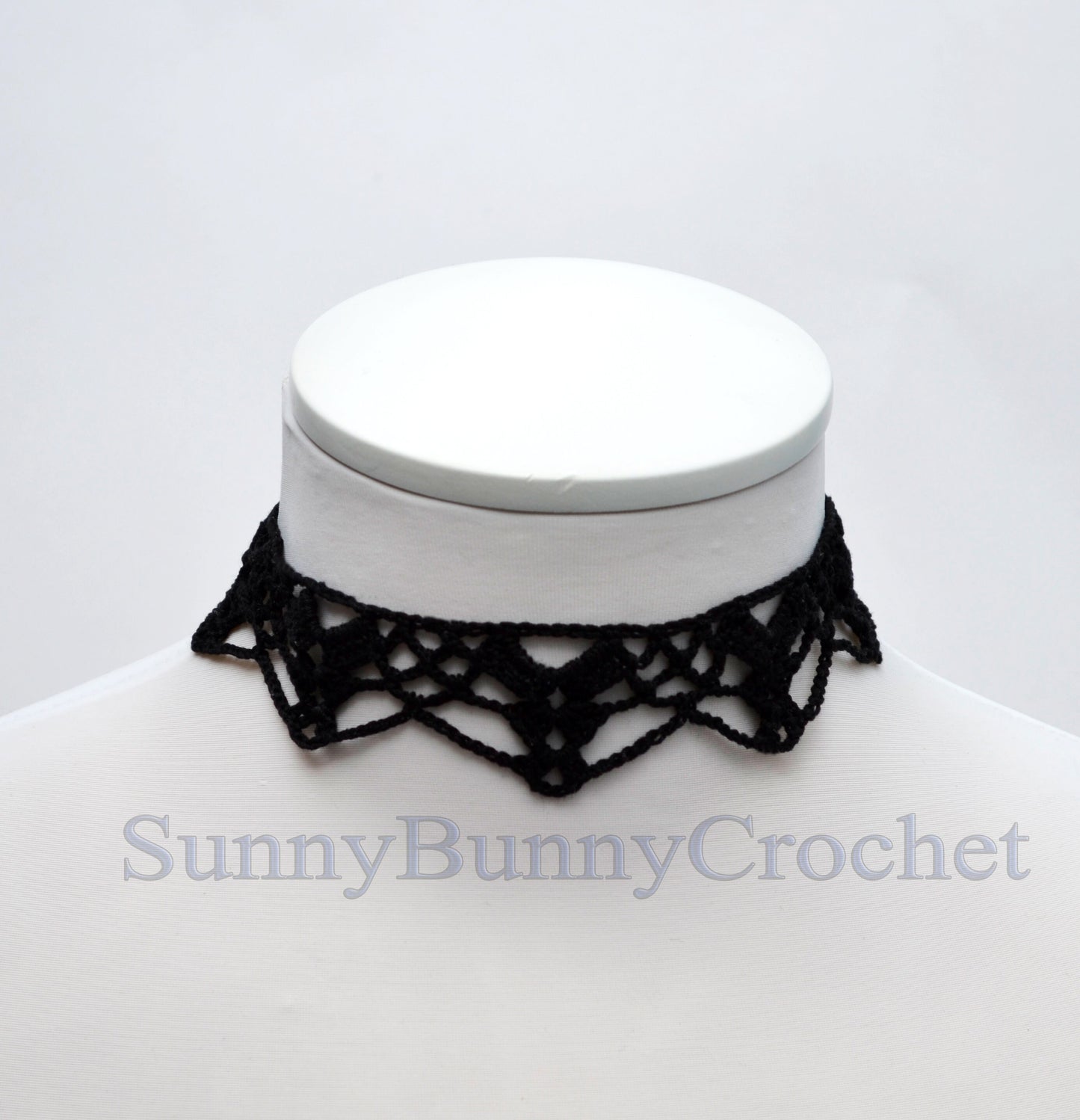 Black necklace choker with cameo pendant, Black necklace for women, Choker necklace Black, Black statement necklace, Cotton Choker, Gothic