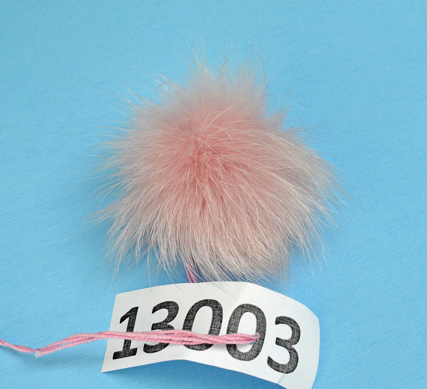 Extra Large Pink Raccoon Fur Pom Pom: 4-9 Inch, Hat Accessory