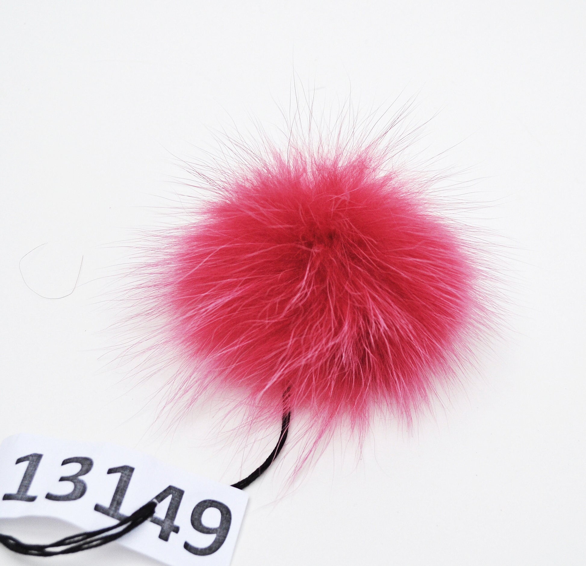 4" to 8,5" EXTRA LARGE FUR Pom Pom! High Quality Red Raccoon Pom Pom Hat Beanie Tuque Winter Knit Hat Large Pom Pom Fluffy Raccoon Fur Ball