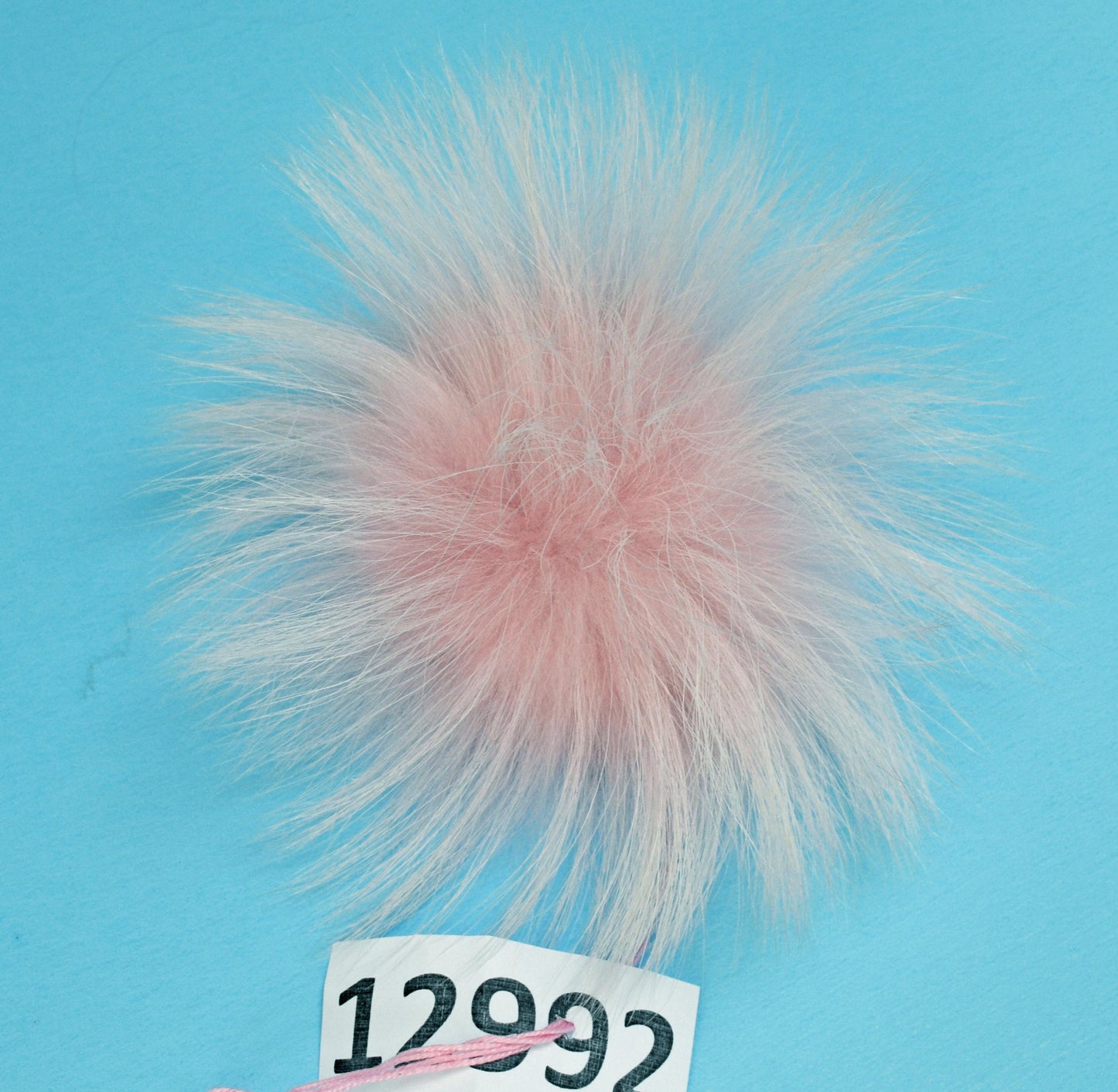 Extra Large Pink Raccoon Fur Pom Pom: 4-9 Inch, Hat Accessory