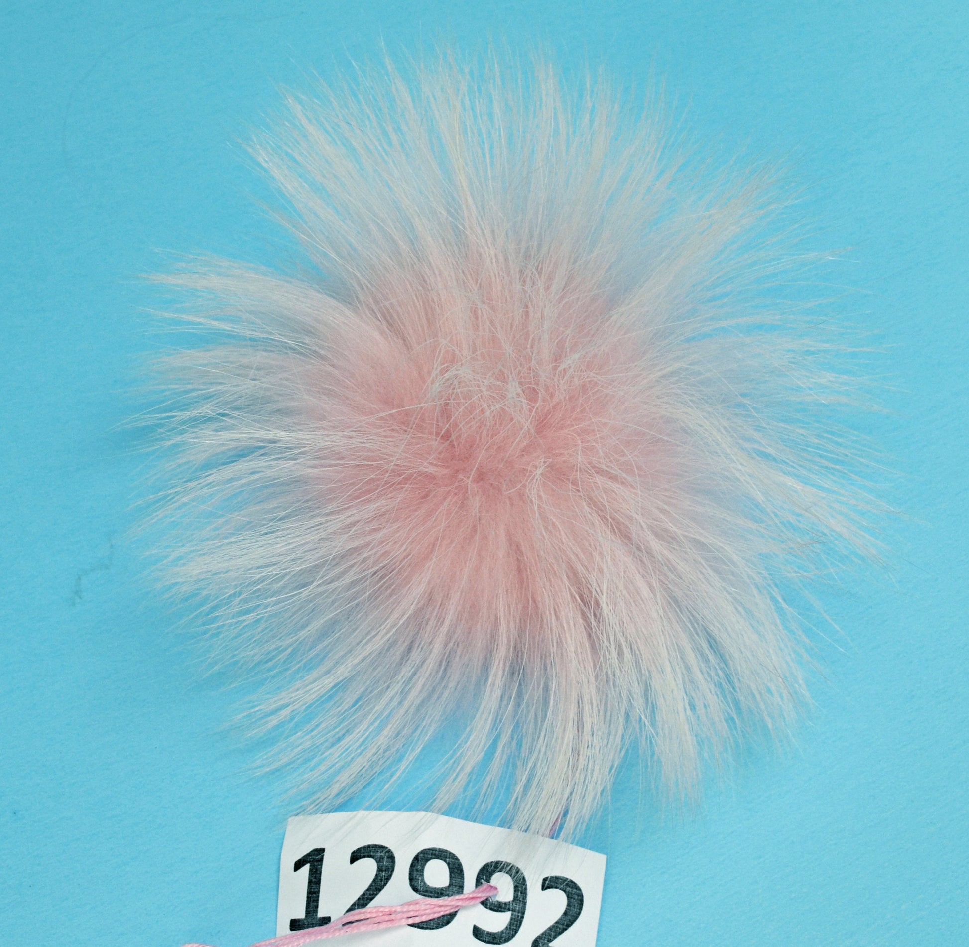 Extra Large Pink Raccoon Fur Pom Pom: 4-9 Inch, Hat Accessory
