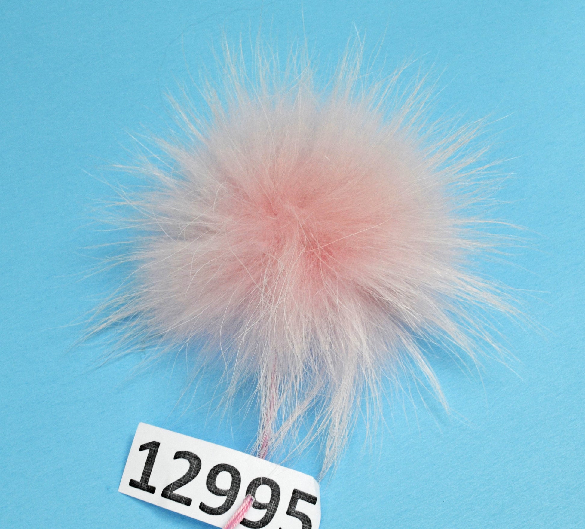 Extra Large Pink Raccoon Fur Pom Pom: 4-9 Inch, Hat Accessory