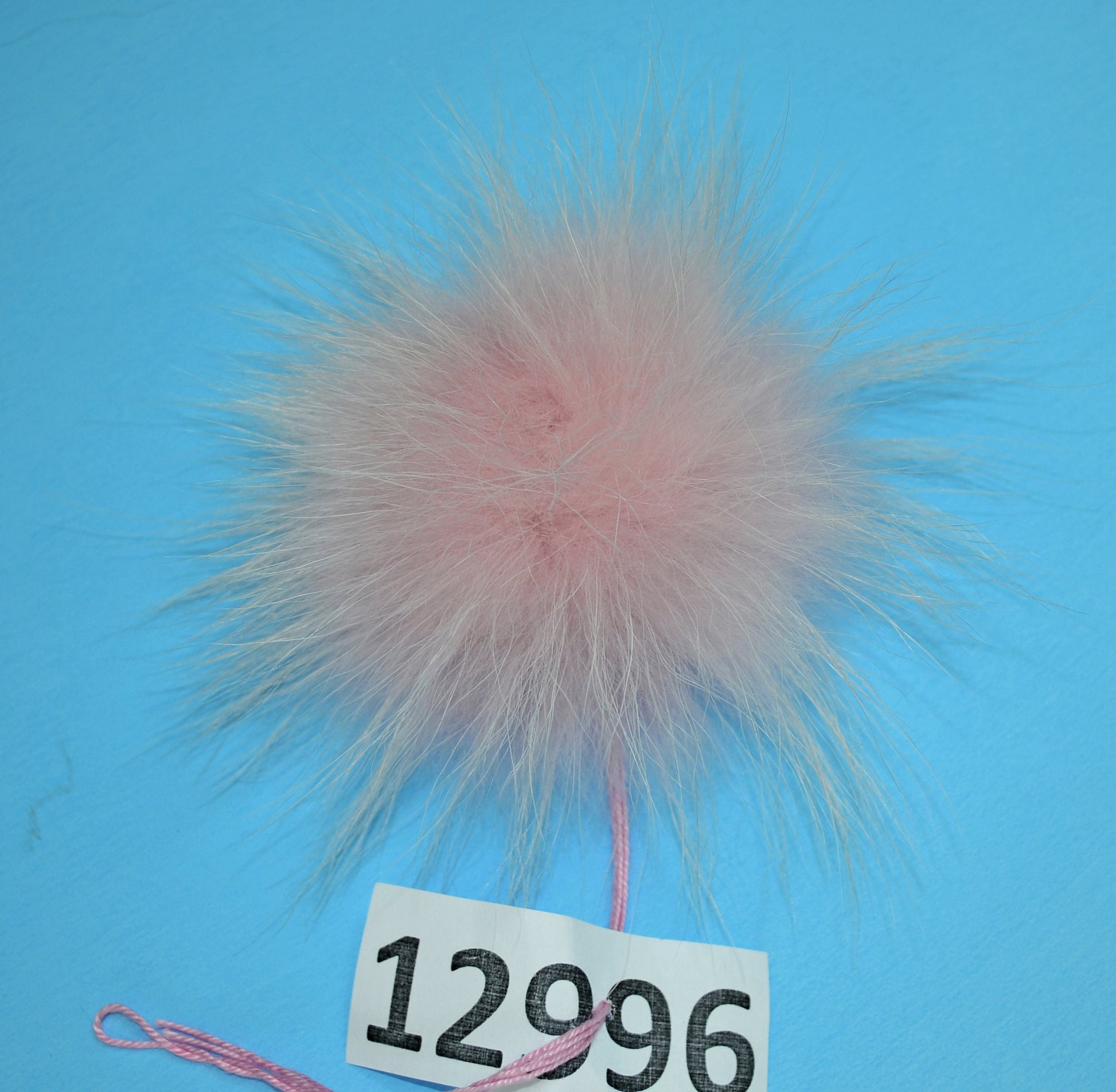 Extra Large Pink Raccoon Fur Pom Pom: 4-9 Inch, Hat Accessory