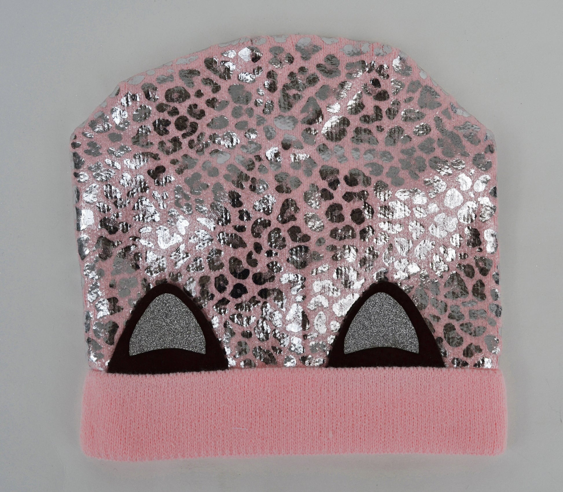 KNIT KIDS BEANIE, Knitted Kids Hat, Shiny Kids Hat, Toddler Hat Girl, Cat Ears Girl Hat, Metallic Girl Hat, Sparkly Beanie, Slouchy Beanie
