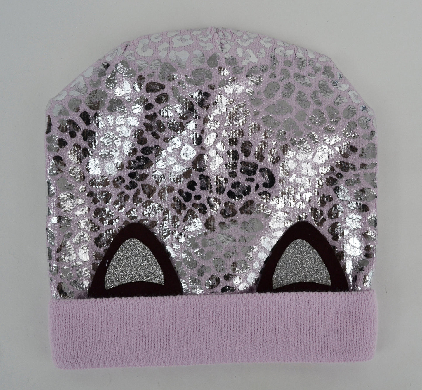 KNIT KIDS BEANIE, Knitted Kids Hat, Shiny Kids Hat, Toddler Hat Girl, Cat Ears Girl Hat, Metallic Girl Hat, Sparkly Beanie, Slouchy Beanie