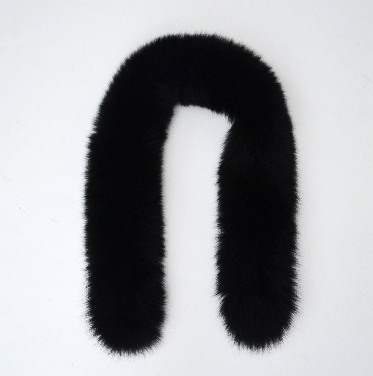 BY ORDER, not Tail, 60-80 cm Super Soft Real Black Fox Fur Trim Hood, Fur collar trim, Fox Fur Collar, Fur Ruff, Fur Hood, Fox Fur, Fur