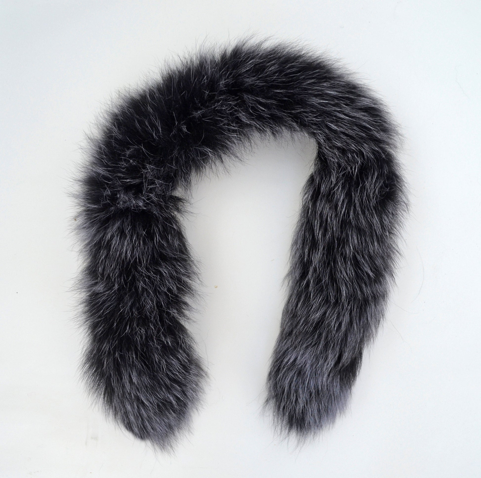 READY TO SHIP 70-80 cm Real Fox Fur (Tail) Trim Hood, Fur collar trim, Fox Fur Collar, Fur Scarf, Fur Ruff, Fox Fur Hood, Jacket, Coat Trim