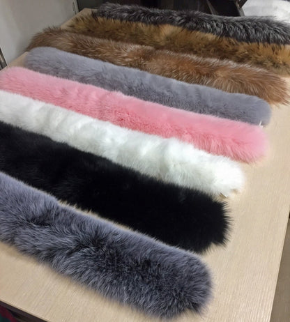 Fox Fur Hood Trim – Genuine Fox Pelt – Size XL