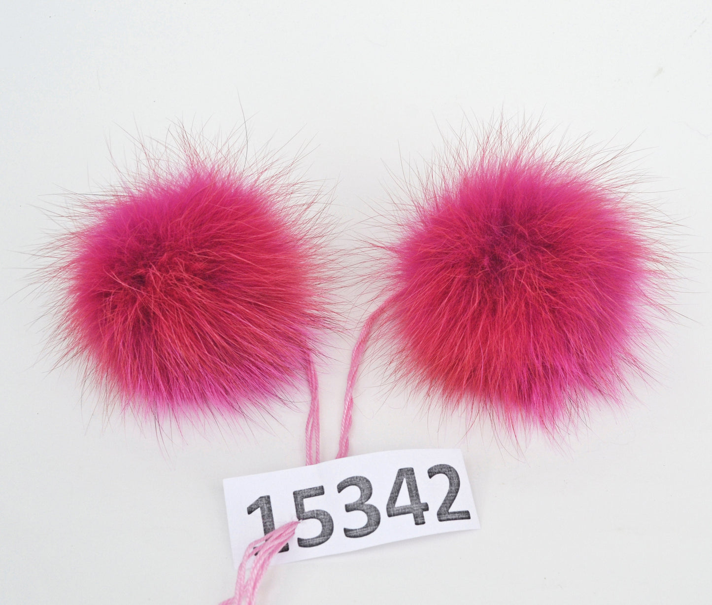 Red Fox Fur Pom Pom, Detachable Knit Hat Accessory (4-6 inch)