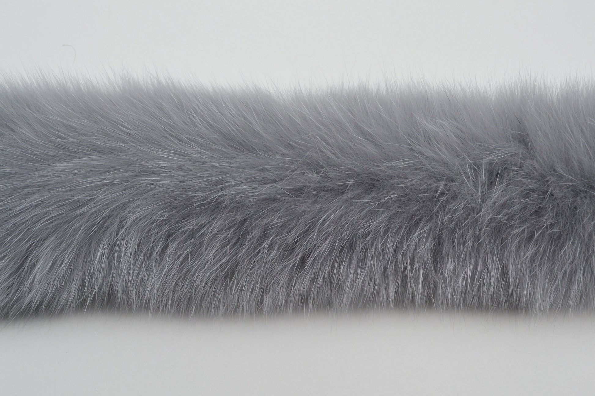 READY to SHIP not Tail Real Gray Fox Fur Trim Hood, Fur collar trim, Fox Fur Collar, Fur Scarf, Fur Ruff, Fox Fur Hood, Fox Fur, Super Soft