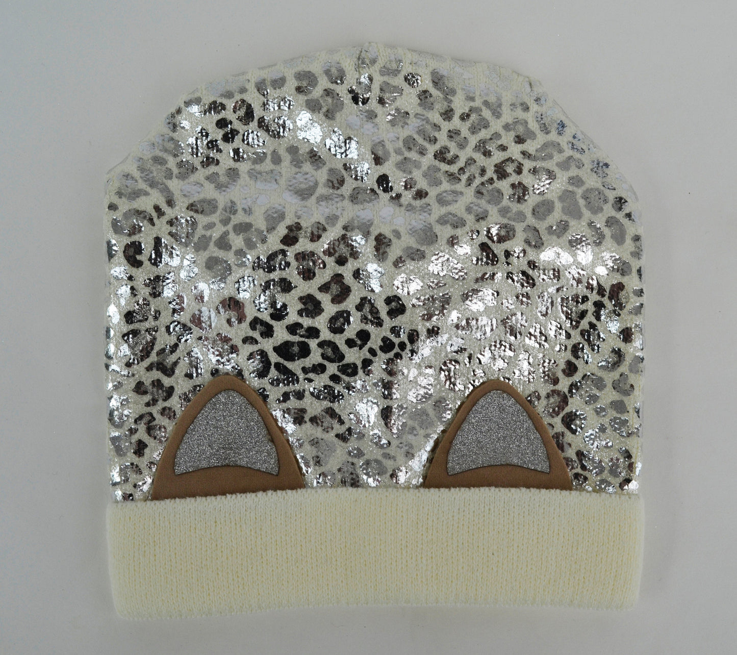 KNIT KIDS BEANIE, Knitted Kids Hat, Shiny Kids Hat, Toddler Hat Girl, Cat Ears Girl Hat, Metallic Girl Hat, Sparkly Beanie, Slouchy Beanie