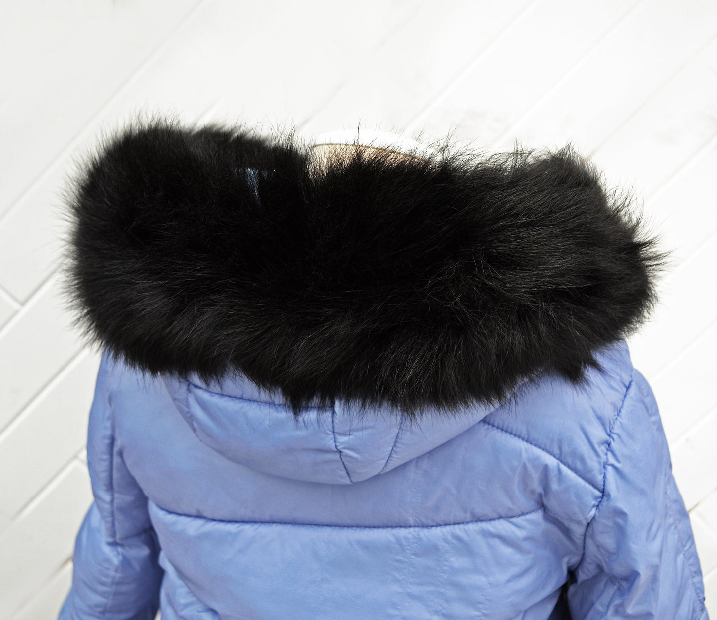BY ORDER XL Double Real Fox Fur (Tail) Trim Hood, Fur collar trim, Fox Fur Collar, Fur Scarf, Fur Ruff, Fox Fur Hood, Hood Fur, stripe
