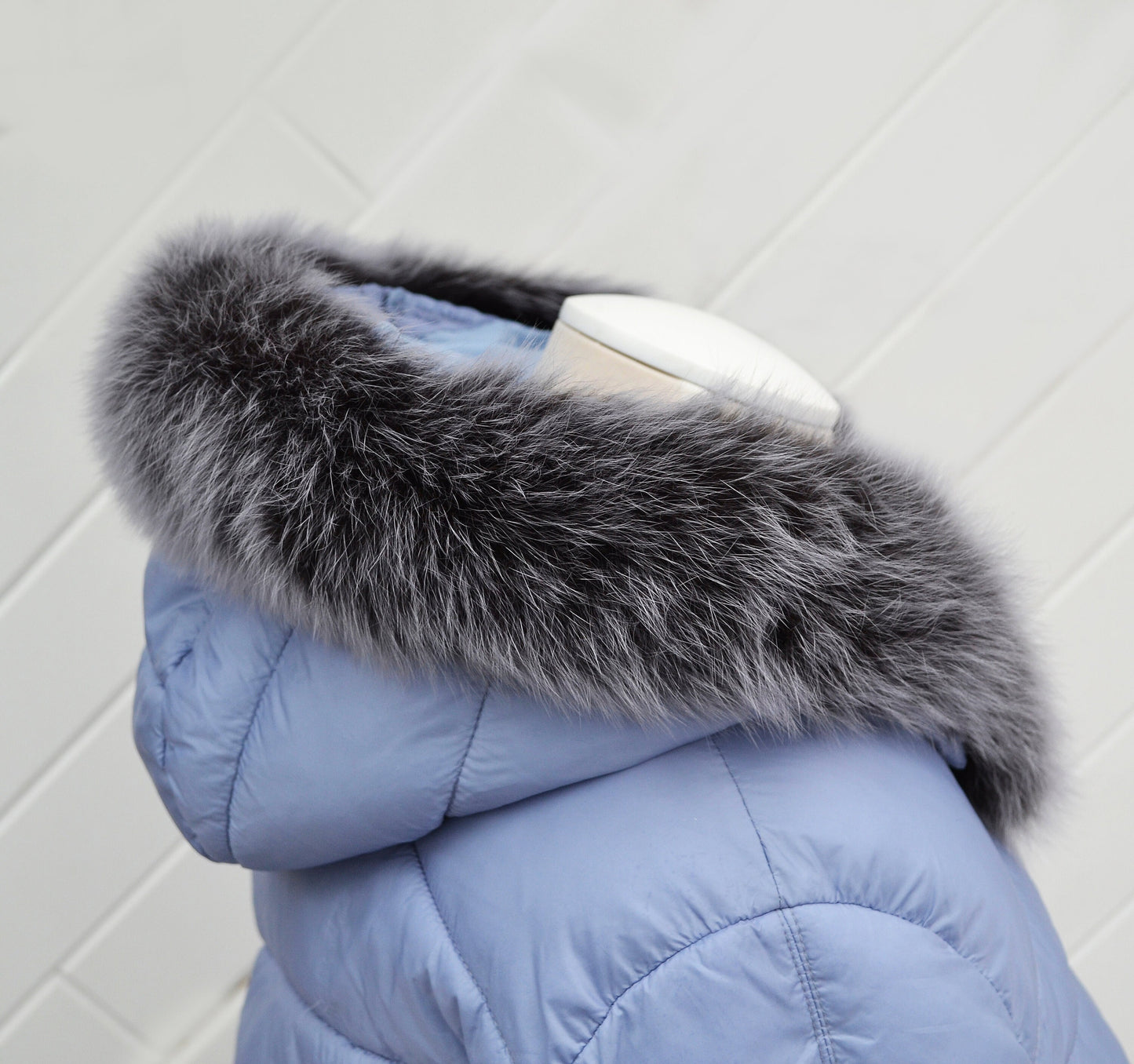 BY ORDER not Tail, Real Gray Fox Fur Trim Hood, Fur collar trim, Fox Fur Collar, Fur Scarf, Fur Ruff, Fox Fur Hood, Fox Fur, Super Soft