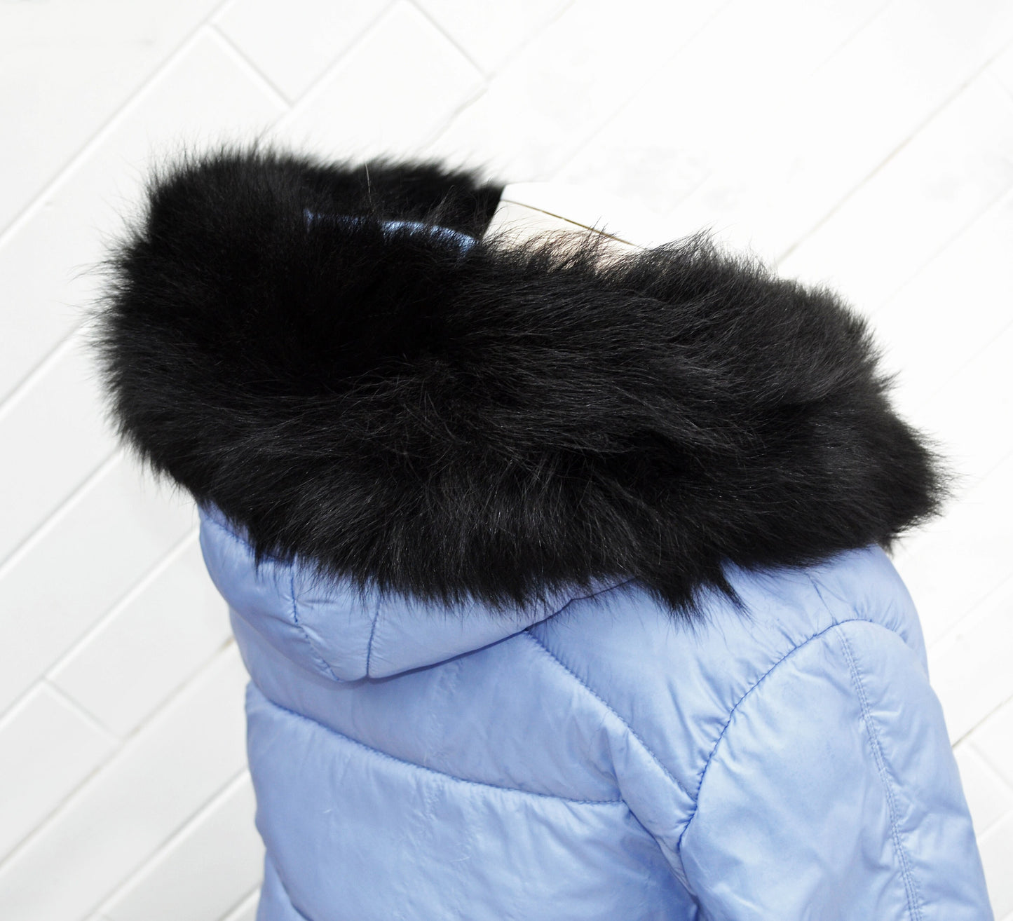 BY ORDER XL Double Real Fox Fur (Tail) Trim Hood, Fur collar trim, Fox Fur Collar, Fur Scarf, Fur Ruff, Fox Fur Hood, Hood Fur, stripe