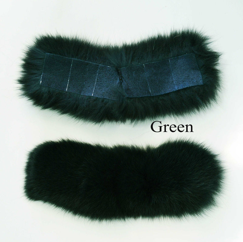 BY ORDER Real Fur for Slippers, Fox Fur Pieces, Pair of Premium Fox Fur Trim, Fox Fur for Sandals, Fluffy Fur Slides Sandals, Fur Slippers