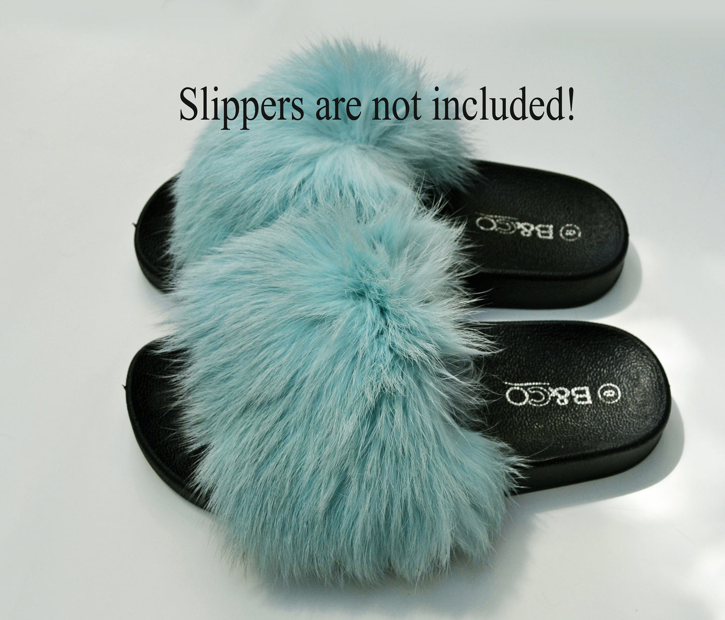 Real Fur for Slippers, Rabbit Fur Pieces, Pair of Rabbit Fur Trims, Rabbit Fur for Sandals, Fluffy Fur Slides, Fur Slippers, Fur Shoes, Flip