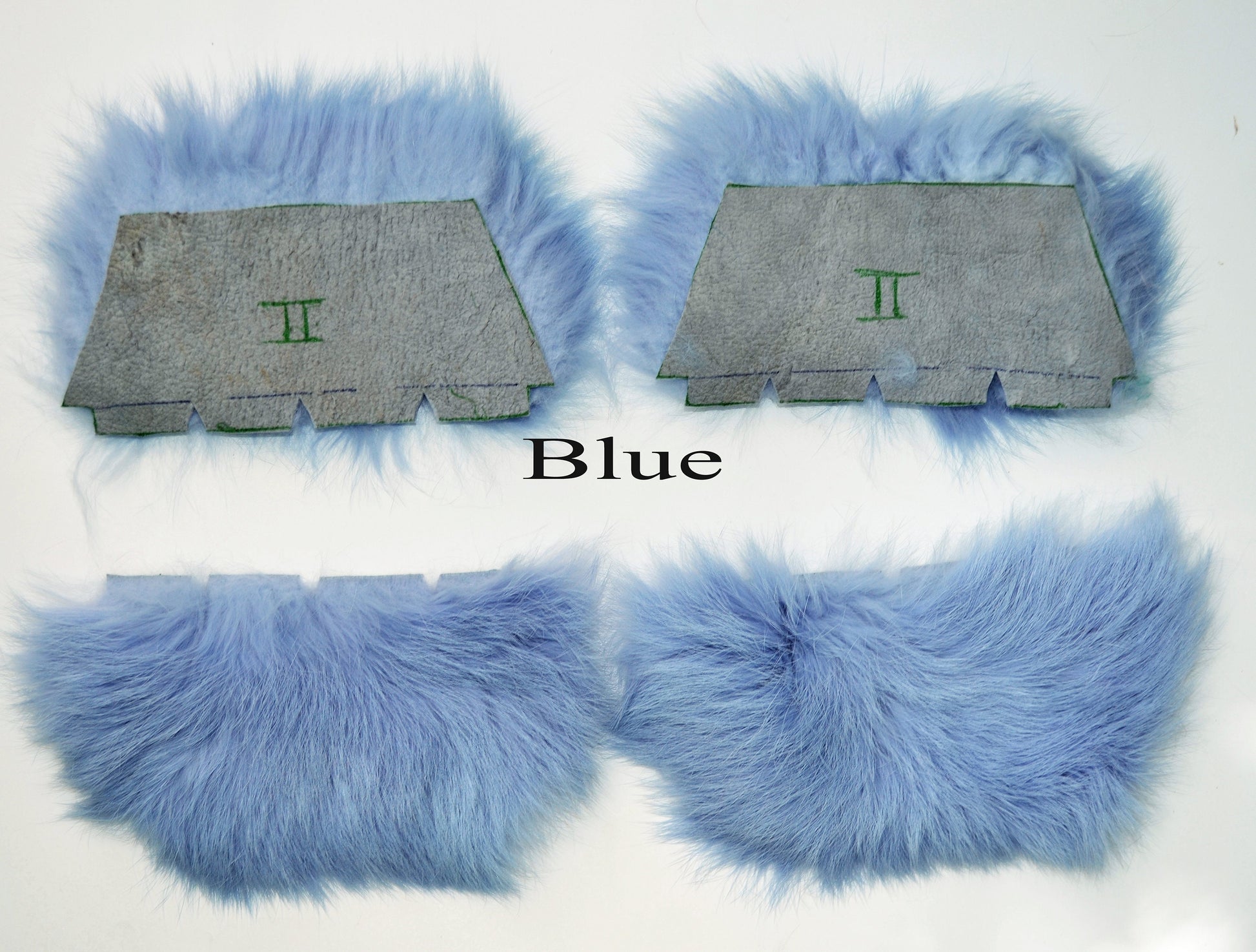 Real Fur for Slippers, Rabbit Fur Pieces, Pair of Rabbit Fur Trims, Rabbit Fur for Sandals, Fluffy Fur Slides, Fur Slippers, Fur Shoes, Flip