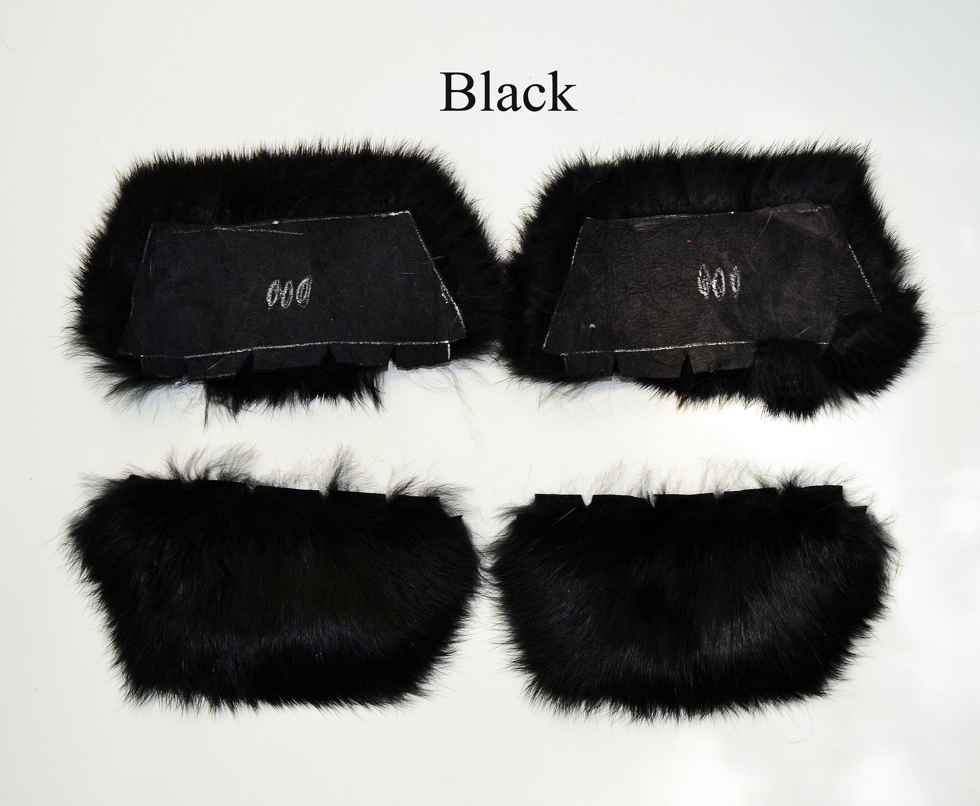 Real Fur for Slippers, Rabbit Fur Pieces, Pair of Rabbit Fur Trims, Rabbit Fur for Sandals, Fluffy Fur Slides, Fur Slippers, Fur Shoes, Flip