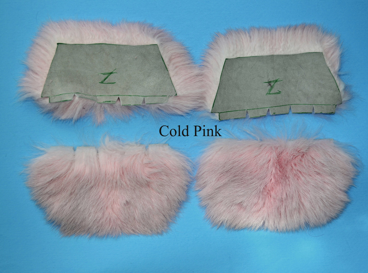 Real Fur for Slippers, Rabbit Fur Pieces, Pair of Rabbit Fur Trims, Rabbit Fur for Sandals, Fluffy Fur Slides, Fur Slippers, Fur Shoes, Flip