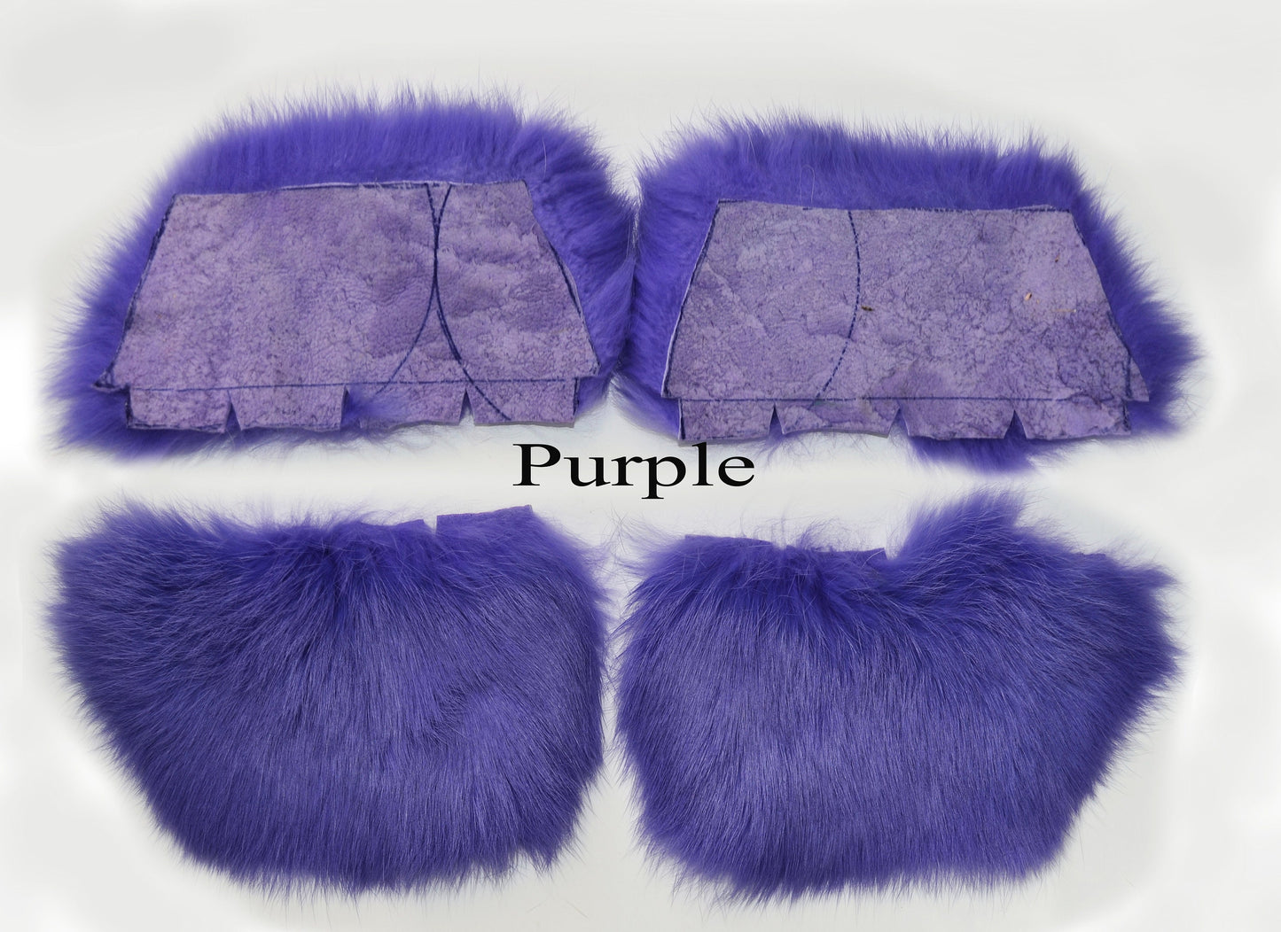 Real Fur for Slippers, Rabbit Fur Pieces, Pair of Rabbit Fur Trims, Rabbit Fur for Sandals, Fluffy Fur Slides, Fur Slippers, Fur Shoes, Flip