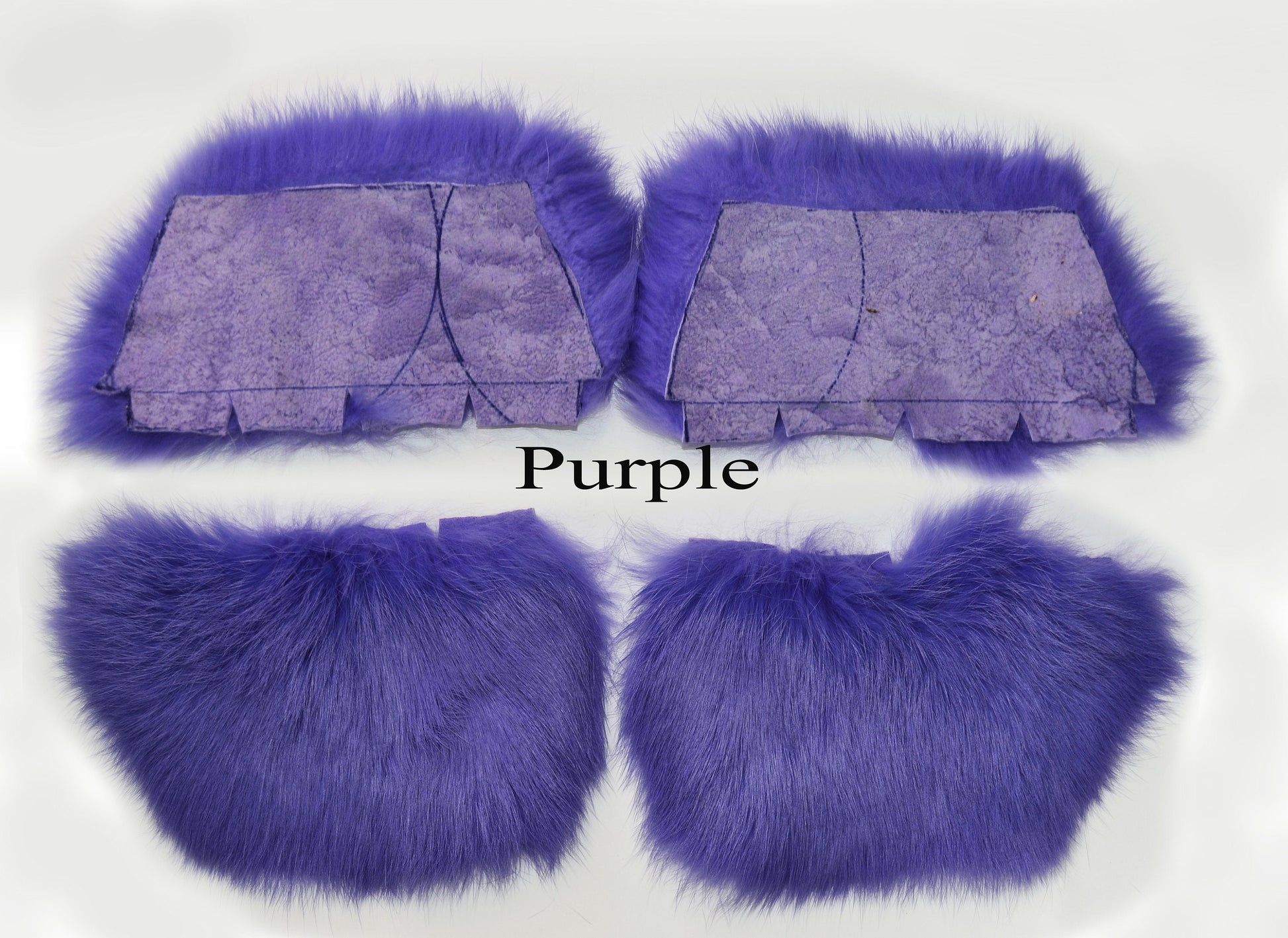 Real Fur for Slippers, Rabbit Fur Pieces, Pair of Rabbit Fur Trims, Rabbit Fur for Sandals, Fluffy Fur Slides, Fur Slippers, Fur Shoes, Flip