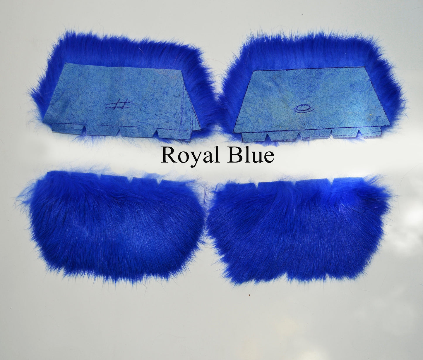 Real Fur for Slippers, Rabbit Fur Pieces, Pair of Rabbit Fur Trims, Rabbit Fur for Sandals, Fluffy Fur Slides, Fur Slippers, Fur Shoes, Flip