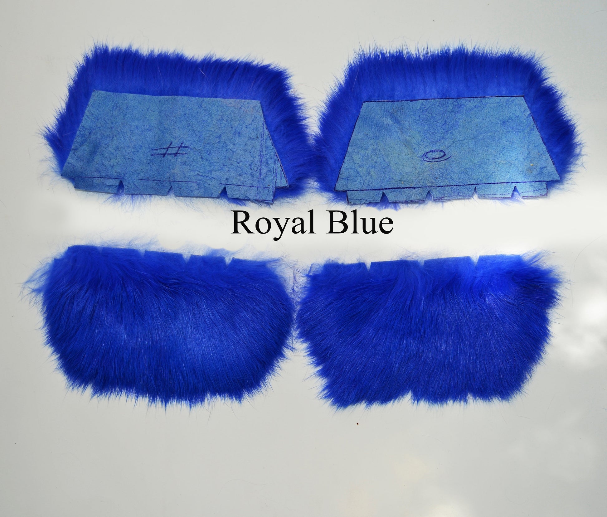 Real Fur for Slippers, Rabbit Fur Pieces, Pair of Rabbit Fur Trims, Rabbit Fur for Sandals, Fluffy Fur Slides, Fur Slippers, Fur Shoes, Flip