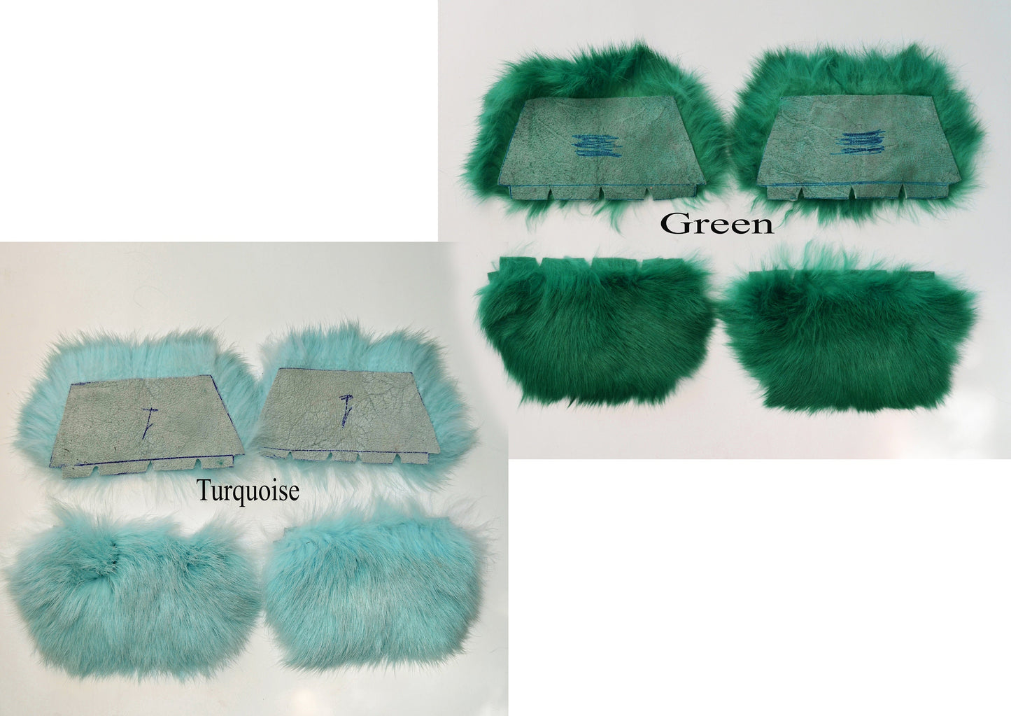 Real Fur for Slippers, Rabbit Fur Pieces, Pair of Rabbit Fur Trims, Rabbit Fur for Sandals, Fluffy Fur Slides, Fur Slippers, Fur Shoes, Flip
