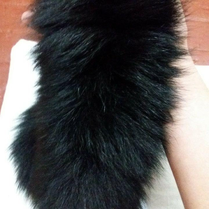 BY ORDER, 60-70 cm Real Fox Fur (Tail) Trim Hood, Fur collar trim, Fox Fur Collar, Fur Scarf, Fur Ruff, Fur Hood, Fur stripe, Coat Trim