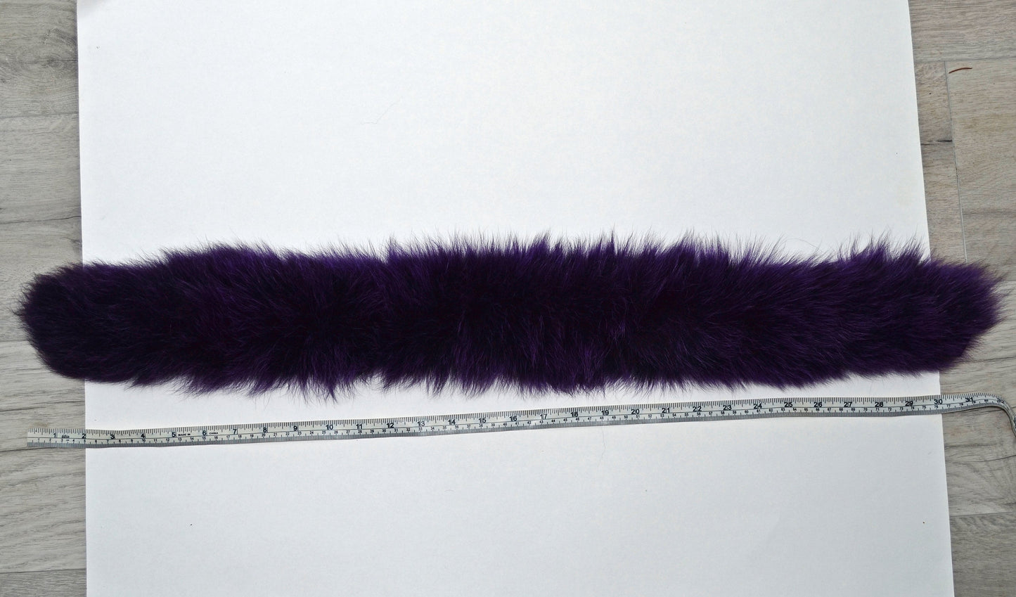 BY ORDER, Real Fox Fur (Tail) Trim Hood, Fur collar trim, Fox Fur Collar, Fur Scarf, Fur Ruff, Fur Hood, Fur stripe, Coat Trim, Purple