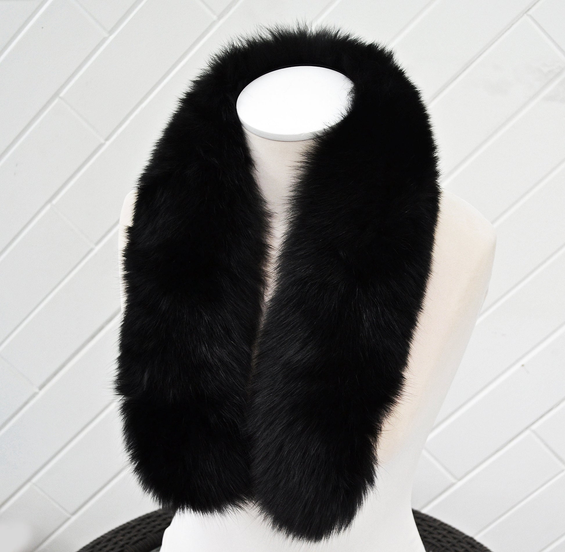 BY ORDER (not Tail) XL Extra Large Real Fox Fur Trim Hood, Fur collar trim, Fox Fur Collar, Fur Scarf, Fur Ruff, Fox Fur Hood, Hood Fur