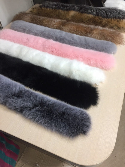 Black Fox Fur Scarf – genuine Arctic fox pelt – image 10