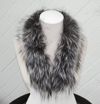 Gray Parka Fur Trim – genuine Arctic fox pelt – image 4