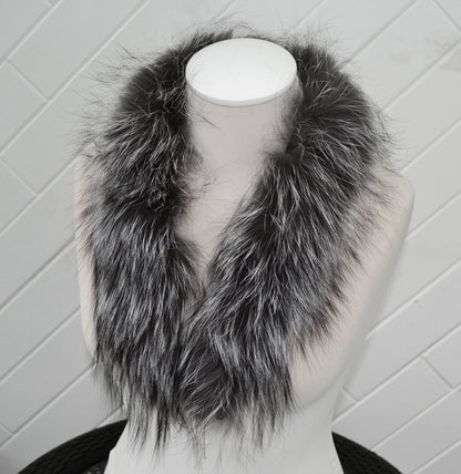 Gray Parka Fur Trim – genuine Arctic fox pelt – image 5