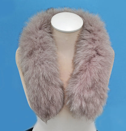 Silver Fox Look real fox fur hood trim made from fox tail fur – Double – view 5