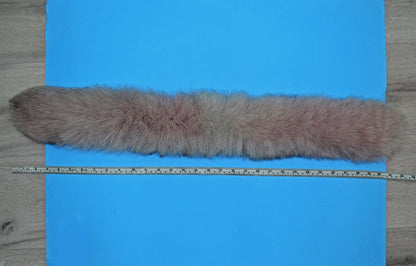 Silver Fox Look real fox fur hood trim made from fox tail fur – Double – view 6